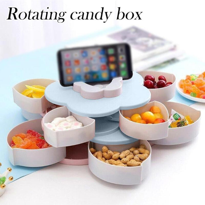 Kalsten | Petal-Shape Rotating Snack Box
