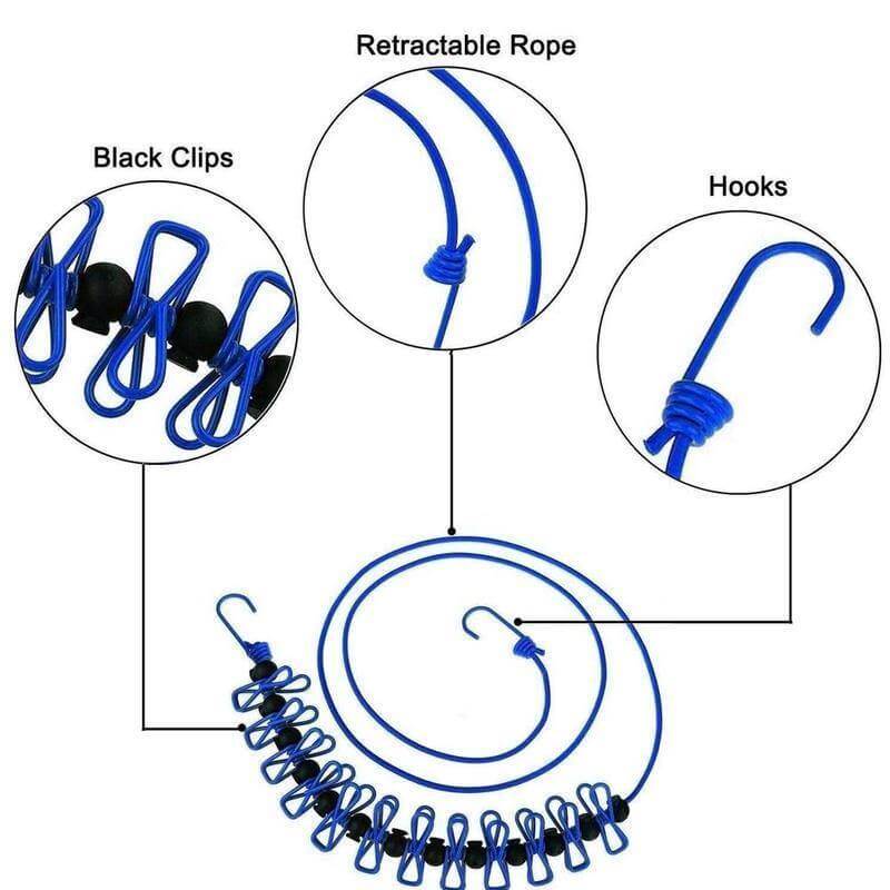 Portable Travel Clothesline | Kalsten