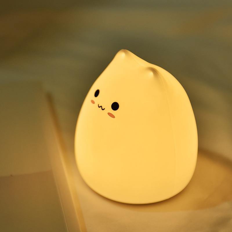 Colorful LED Silicone Touch Sensor Cat Night Lamp | Kalsten