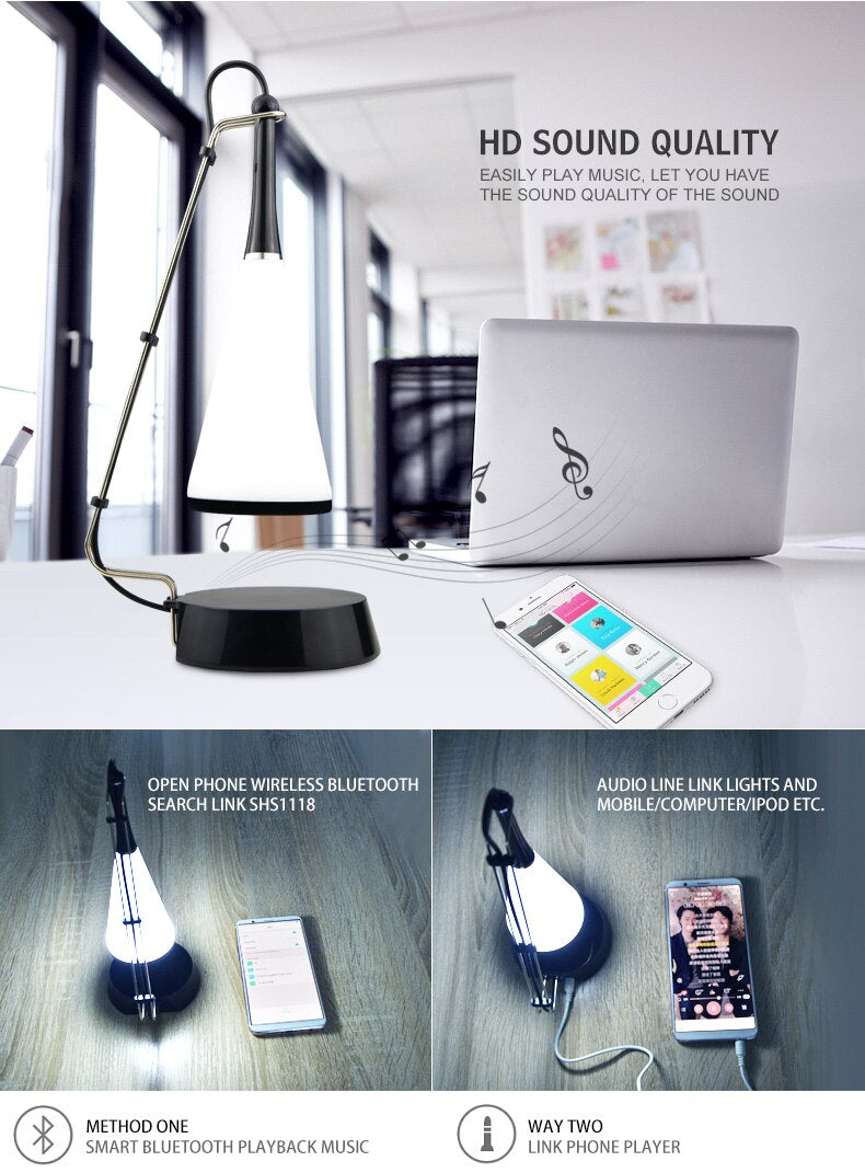 Touch Sensor Bluetooth Speaker Led Table Lamp | Kalsten