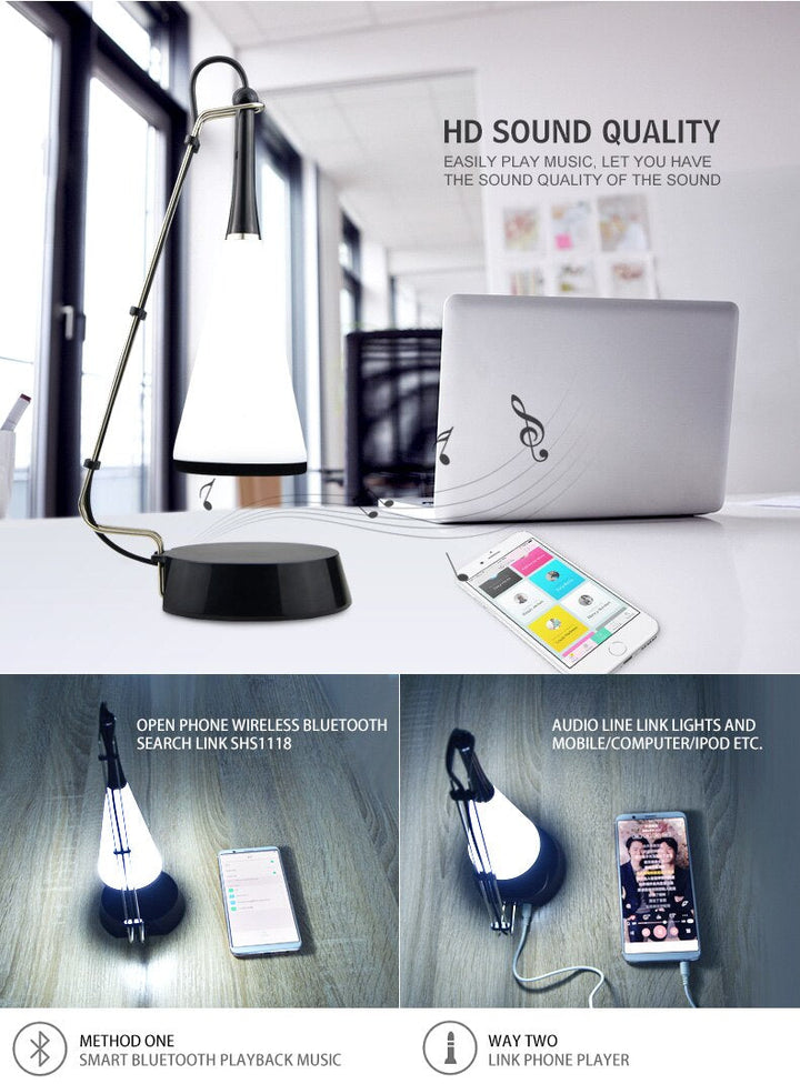 Touch Sensor Bluetooth Speaker Led Table Lamp | Kalsten