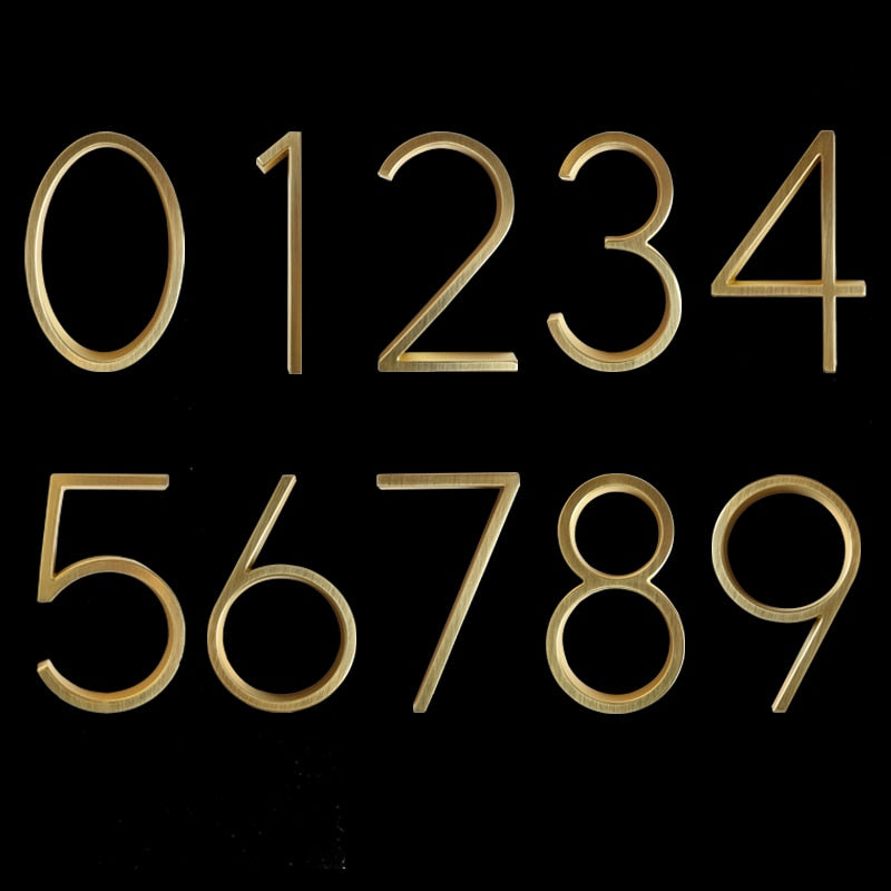 Kalsten | Gold Modern House Numbers