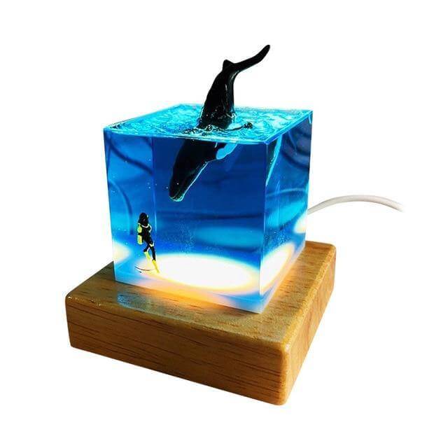 LED Night Light Shark Diver Decoration Lamp | Kalsten