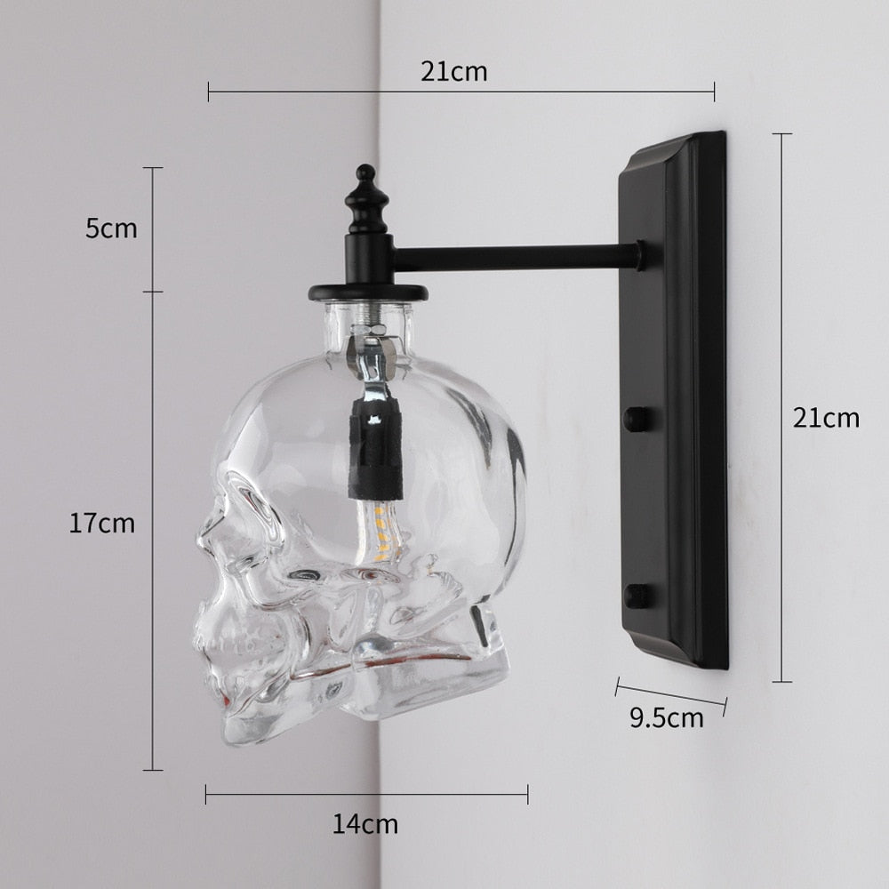 Retro Skull Glass Pendant Light | Kalsten