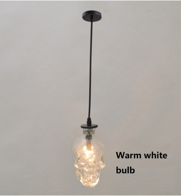 Retro Skull Glass Pendant Light | Kalsten