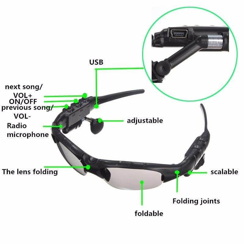 Smart Bluetooth Headset Driving Sunglasses | Kalsten