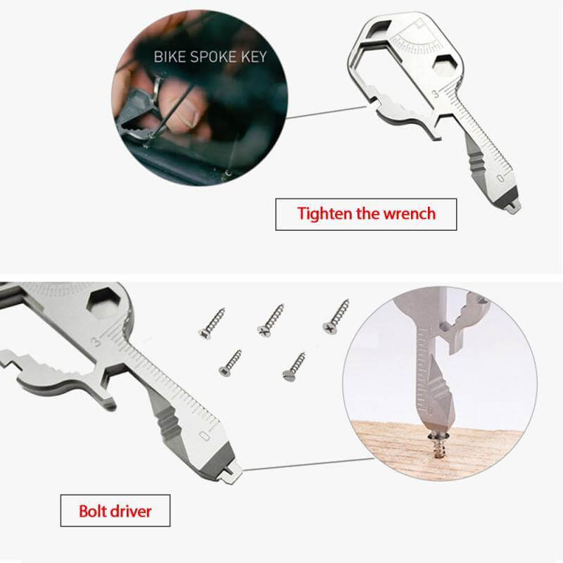 24 in 1 EDC Key Shaped Pocket Tool | Kalsten