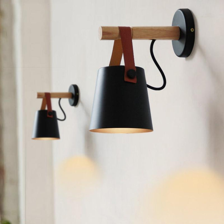 Wood Nordic Hanging Wall Lamp | Kalsten