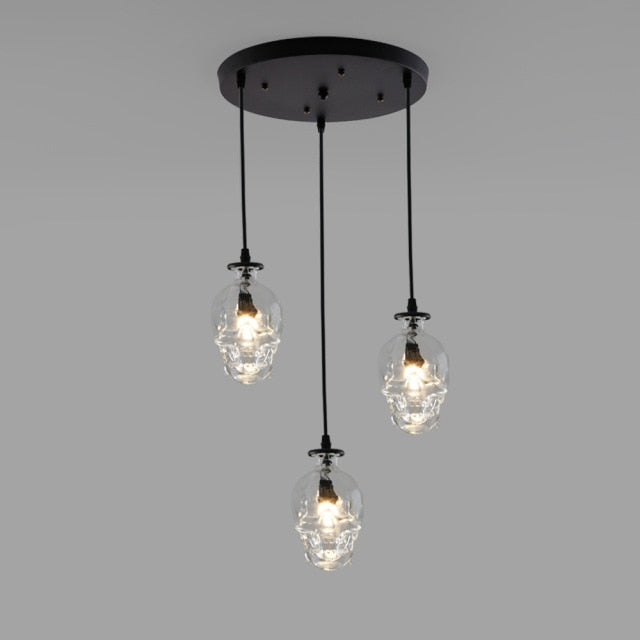 Retro Skull Glass Pendant Light | Kalsten