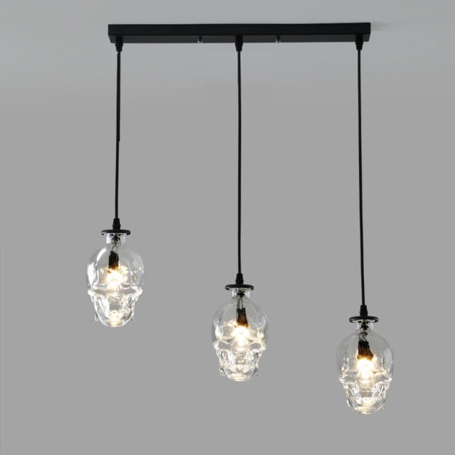 Retro Skull Glass Pendant Light | Kalsten
