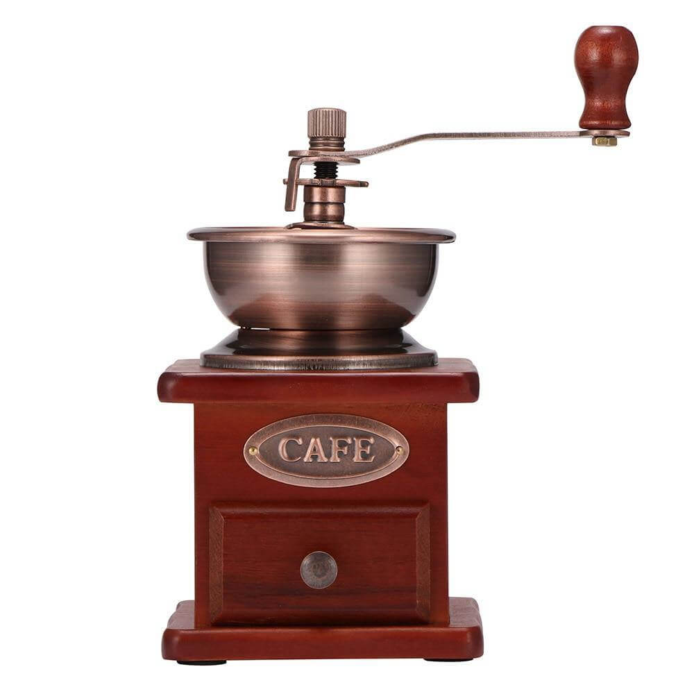 Antique Wooden Manual Coffee Grinder
