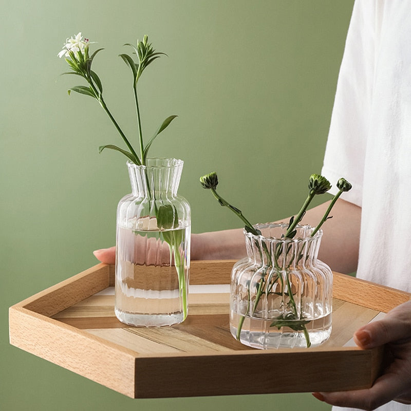 BowLift | Petal-Textured-Glass Accents & Vases
