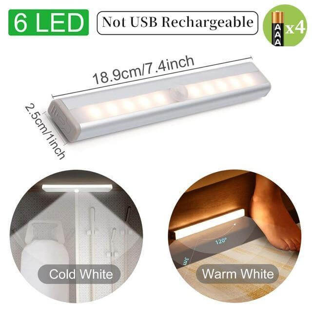 Warm & Cold Light Motion Sensor Wireless LED Lights | Kalsten