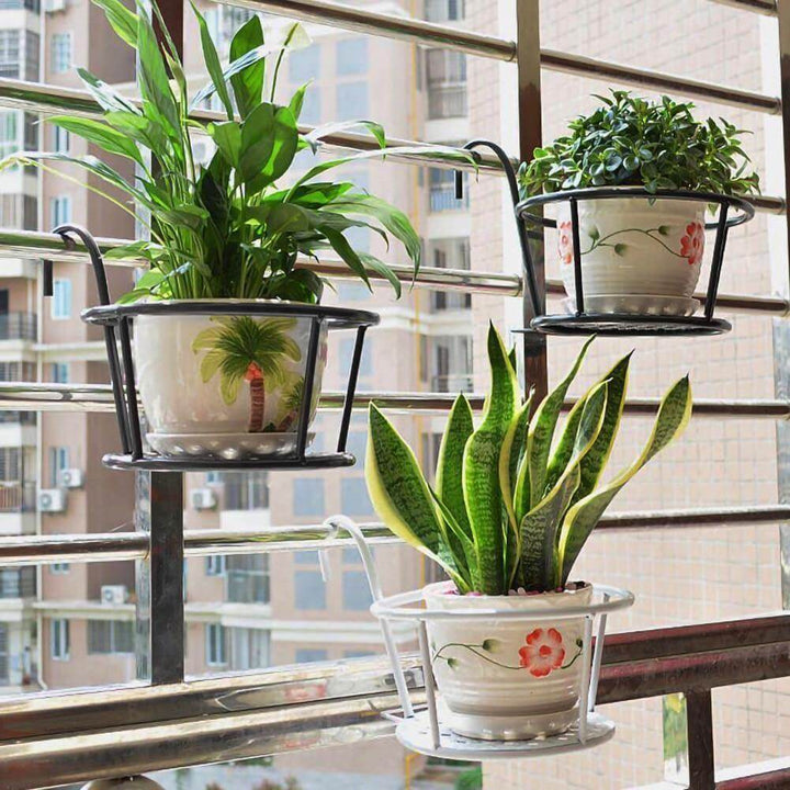 Iron Outdoor Hanging Baskets Flower Pot Holder | Kalsten