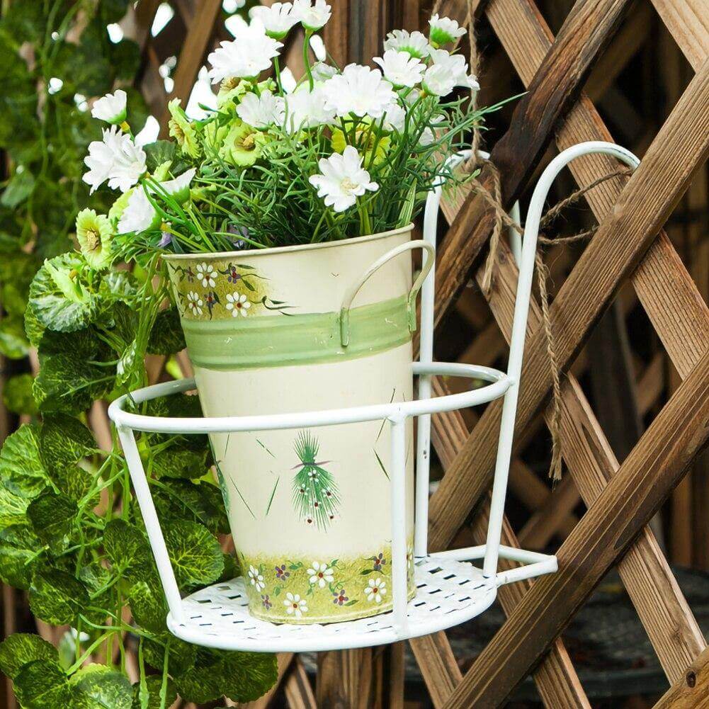 Iron Outdoor Hanging Baskets Flower Pot Holder | Kalsten