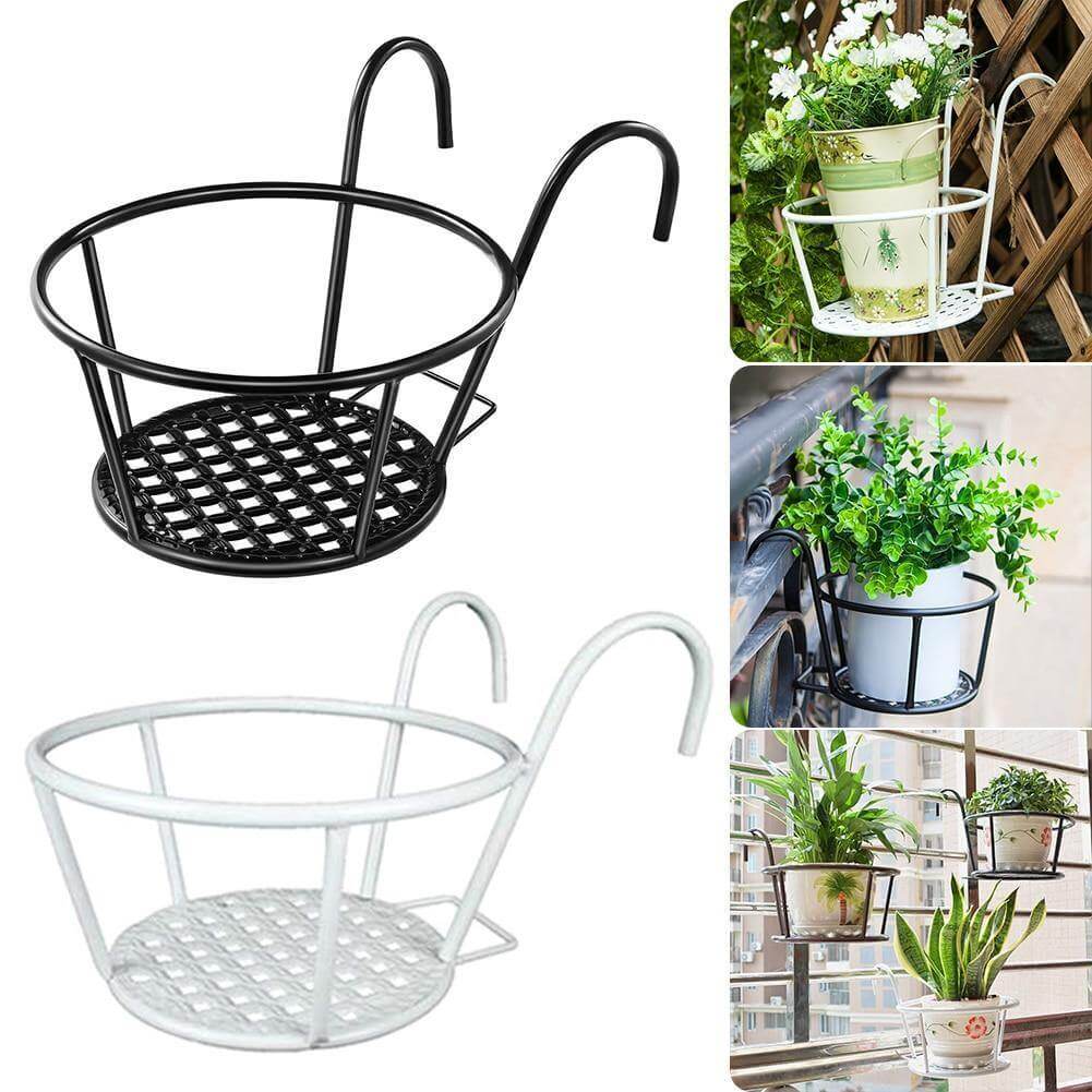 Iron Outdoor Hanging Baskets Flower Pot Holder | Kalsten