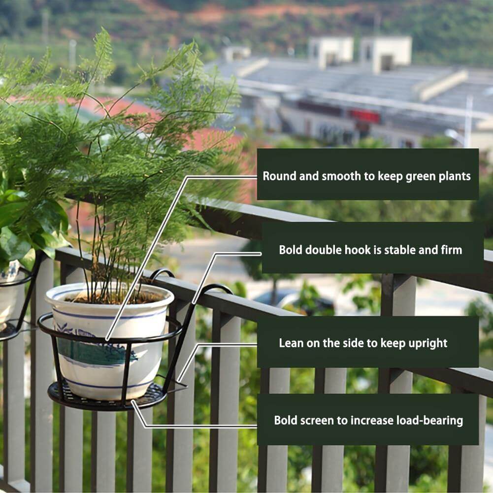 Iron Outdoor Hanging Baskets Flower Pot Holder | Kalsten