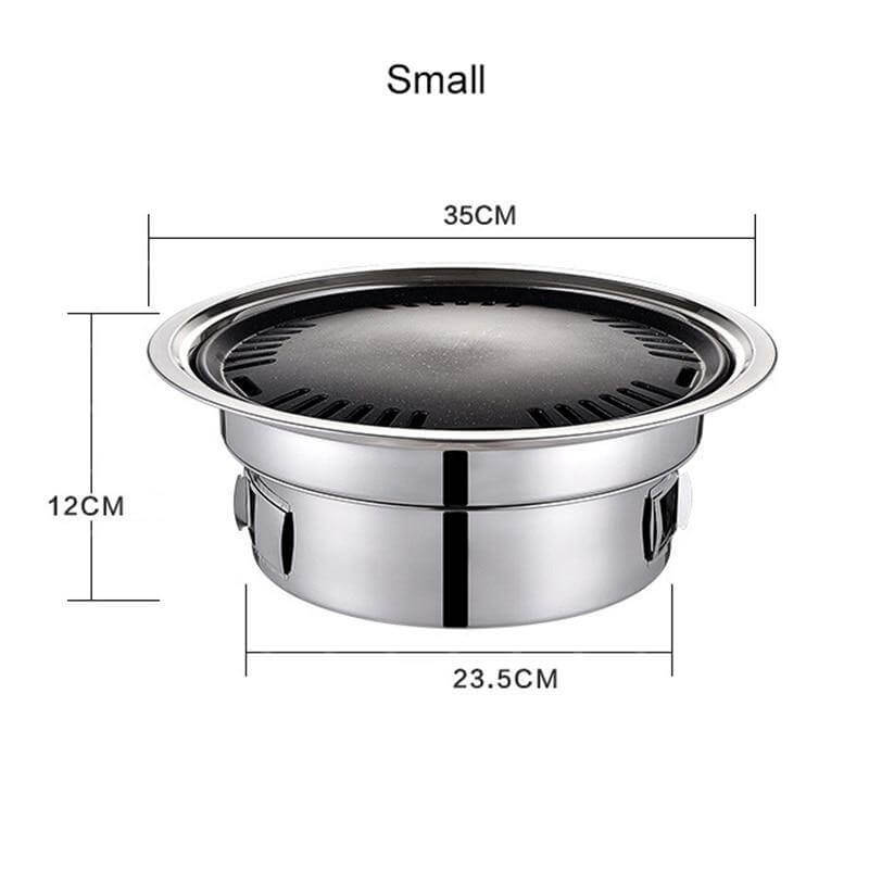 Portable Korean Style Stainless Steel Charcoal Camping Grill | Kalsten