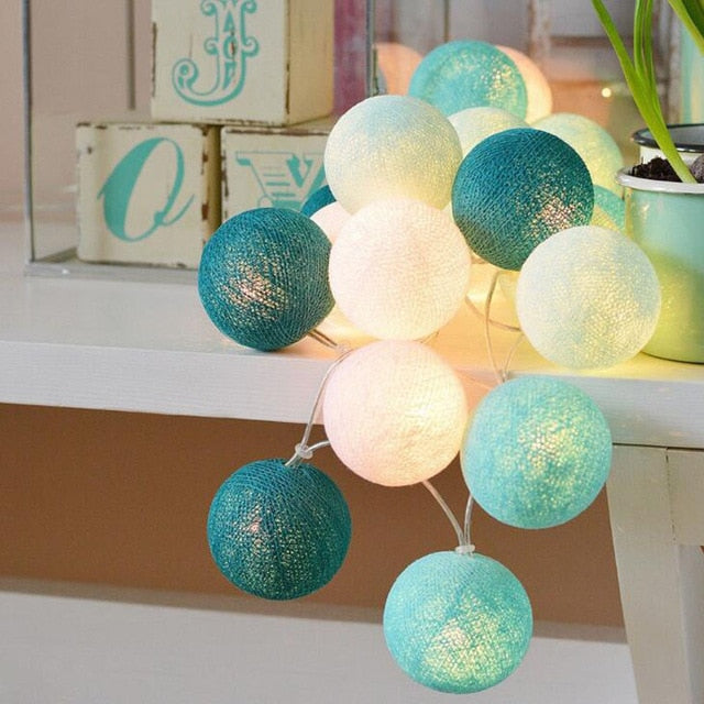 Cheerful Cotton Light Ball Garland - LumiBall | Kalsten