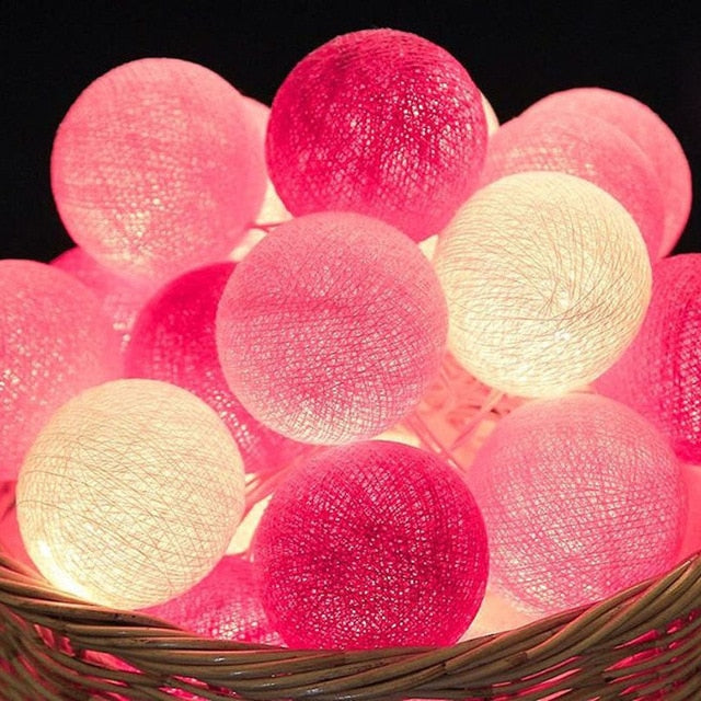 Cheerful Cotton Light Ball Garland - LumiBall | Kalsten