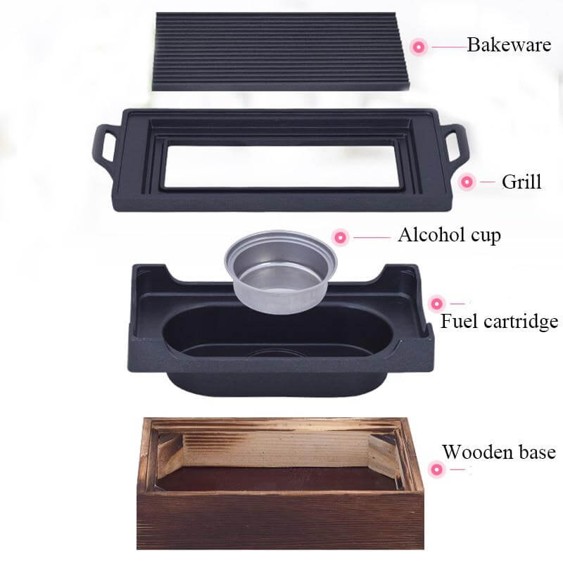 Smokeless Portable Japanese Non-Stick BBQ Grill | Kalsten