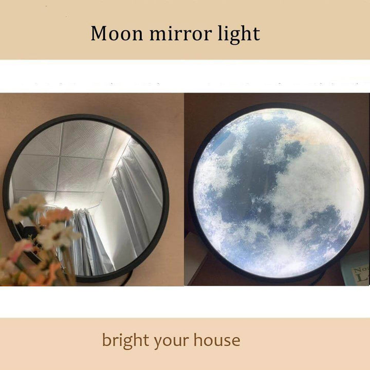 Smart Modern Moon Mirror Wall Lamp | Kalsten