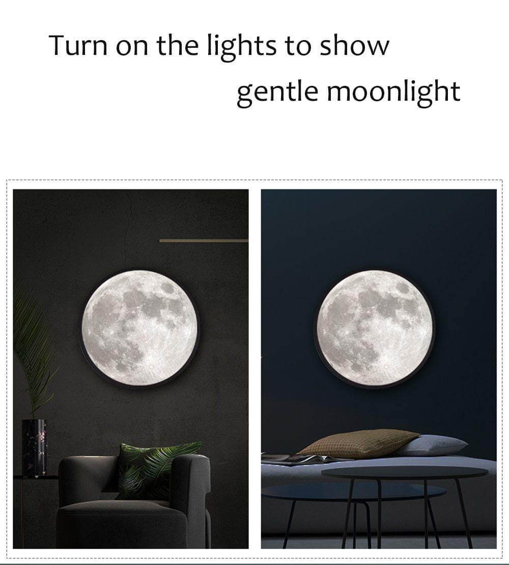 Smart Modern Moon Mirror Wall Lamp | Kalsten