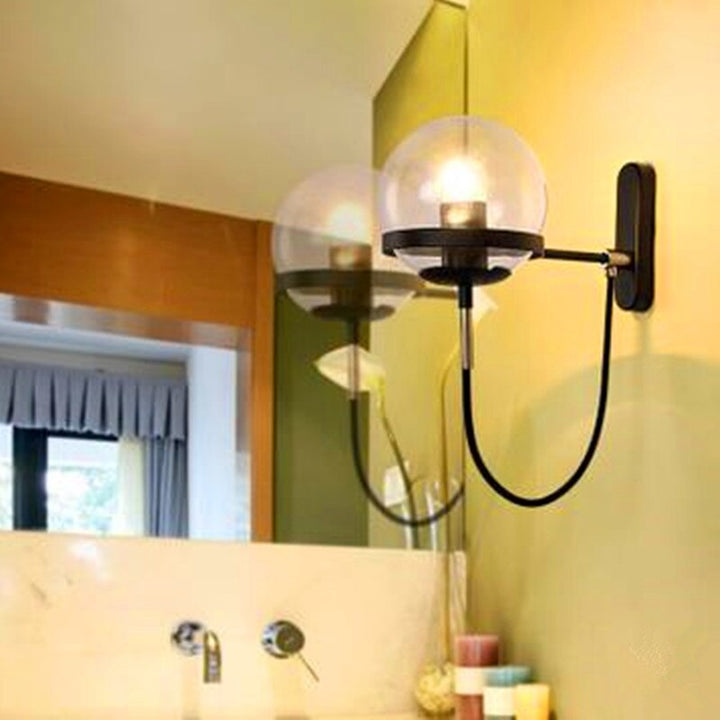 Elegant Retro Wall Glass Ball Lamp | Kalsten