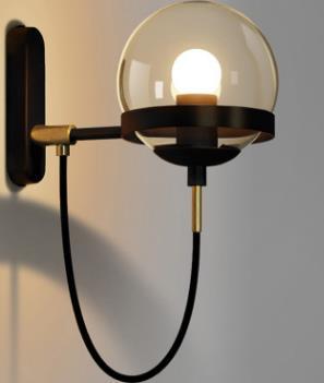 Elegant Retro Wall Glass Ball Lamp | Kalsten