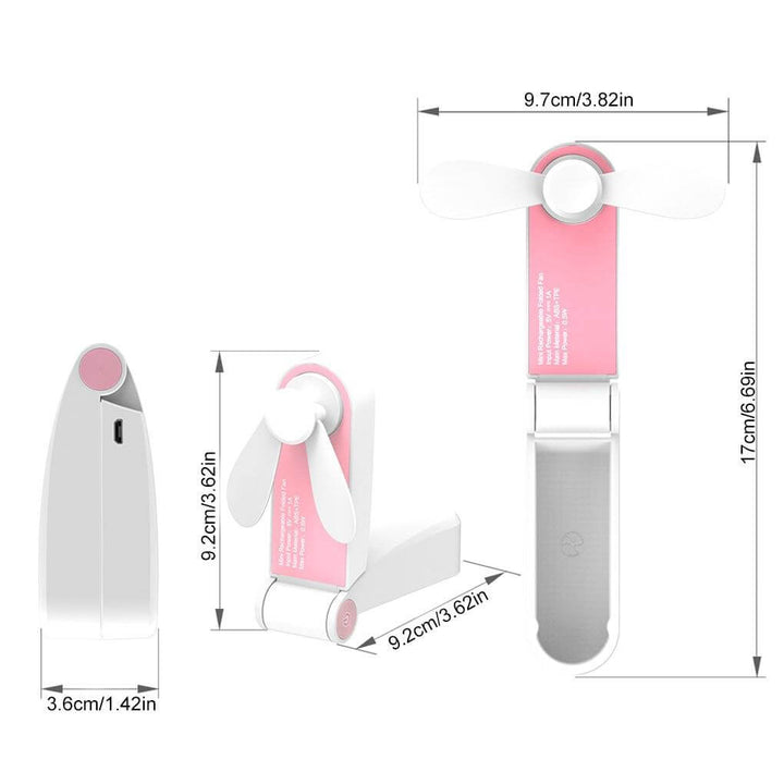 Rechargeable Portable Foldable Mini Fan | Kalsten