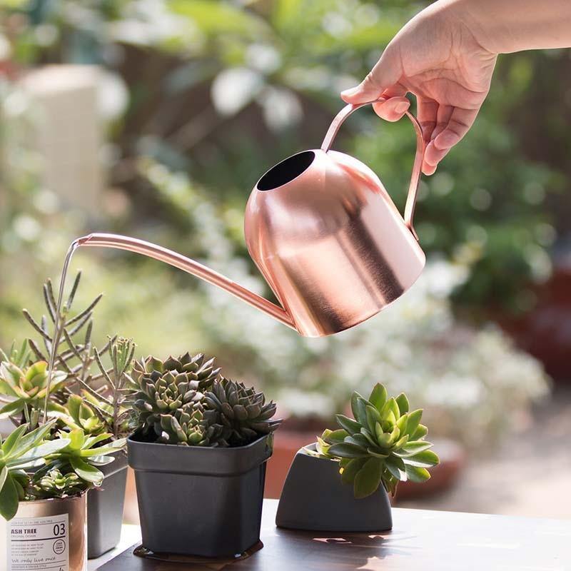 Kalsten | Stainless Steel Watering Can with Flexible Neck | Modern Design | Perfect Watering | Rustproof
