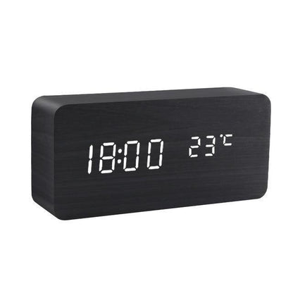 BowLift | LED Alarm Clock in Wooden Cube Form
