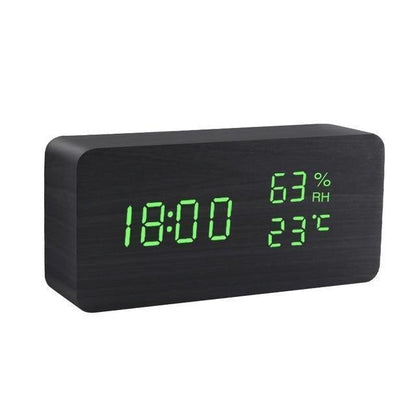 Skanto | Wooden LED Alarm Clock Cube