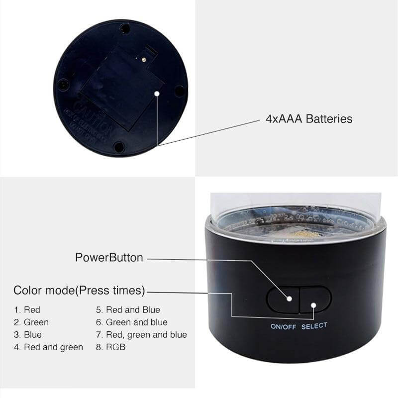 LED Remote Control Fantasy Jellyfish Tank Mood Lamp | Kalsten