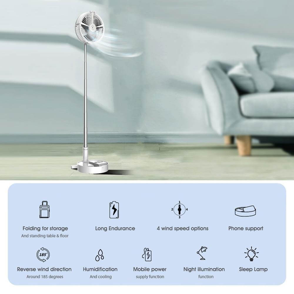 Portable Remote Control Air Conditioner Humidifier with Light | Kalsten