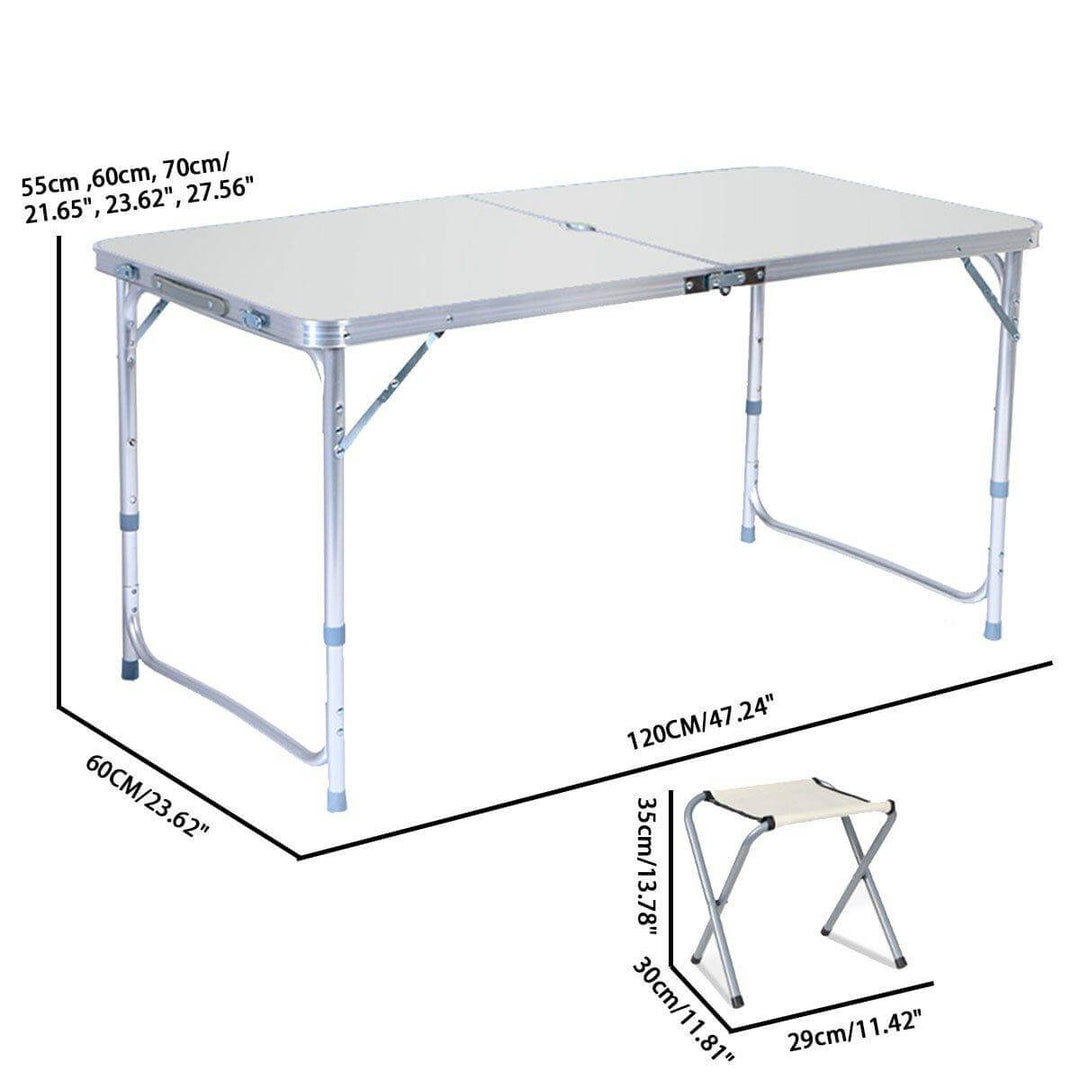 Outdoor Waterproof Adjustable Foldable Picnic Table Set | Kalsten