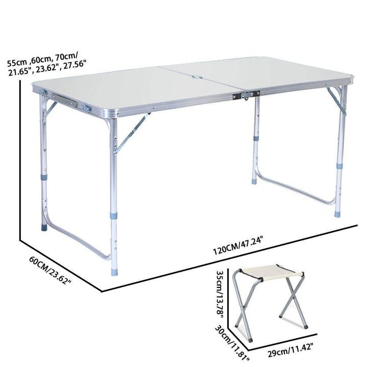 Outdoor Waterproof Adjustable Foldable Picnic Table Set | Kalsten