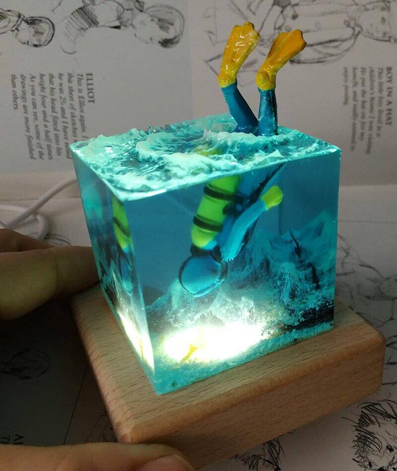 Ocean Scuba Diver Lamp | Kalsten