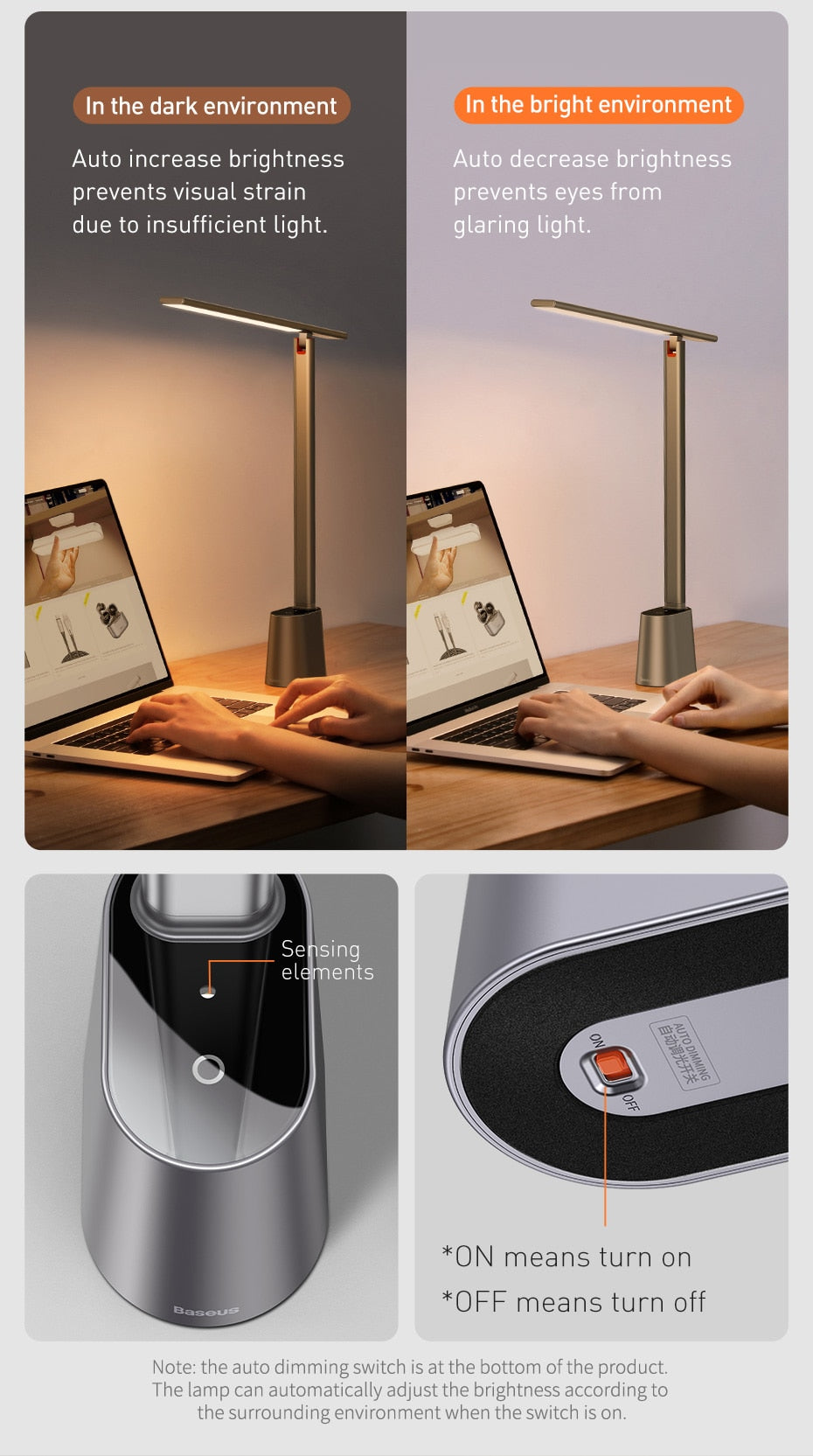 Elegant Eye Protect Dimmable Smart Desk Lamp | Kalsten