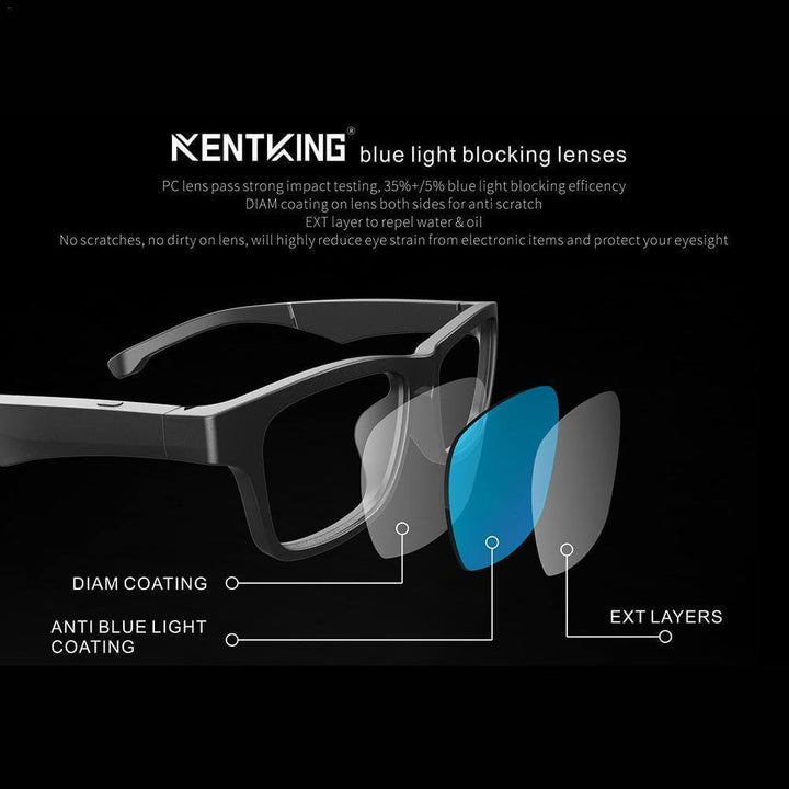 Smart Bluetooth Built-in Speaker Headset Glasses | Kalsten
