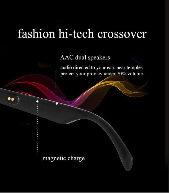 Smart Bluetooth Built-in Speaker Headset Glasses | Kalsten