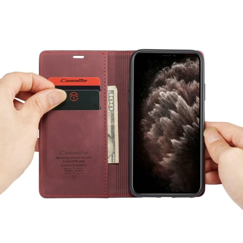 Kalsten | Magnetic Flip Wallet Case for iPhone