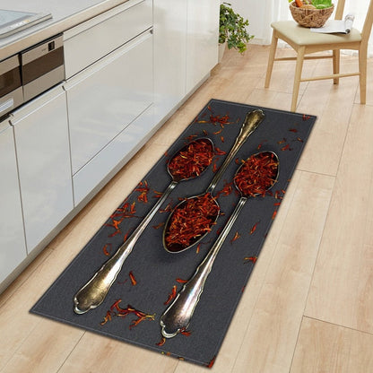 BowLift | CookEase Food-Themed Kitchen Mat | Non-slip & Water-Repellent | Comfort Mat for Kitchen & Household