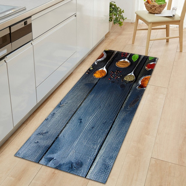 CookEase Non-Slip Kitchen Mat – Food-Themed Comfort Mat