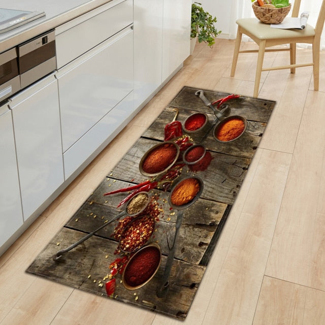 CookEase Non-Slip Kitchen Mat – Food-Themed Comfort Mat