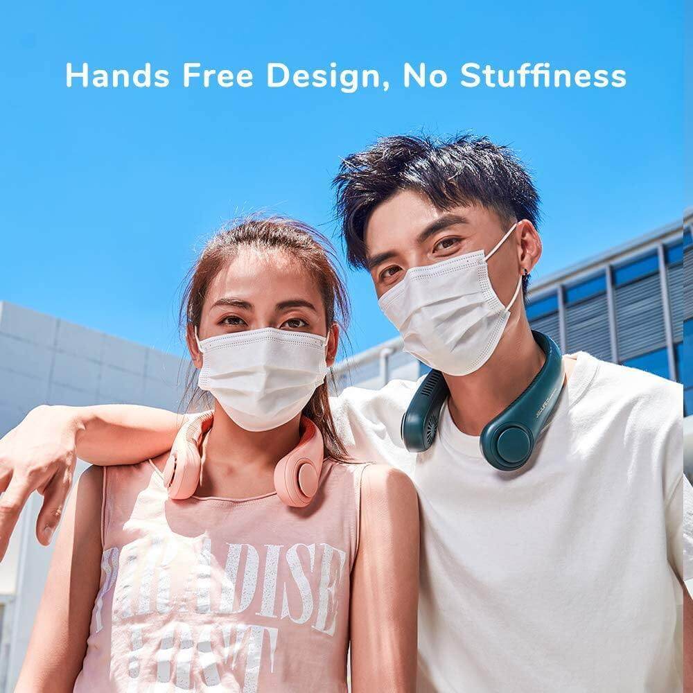 Stylish Mini Bladeless Travel Neck Fan | Kalsten