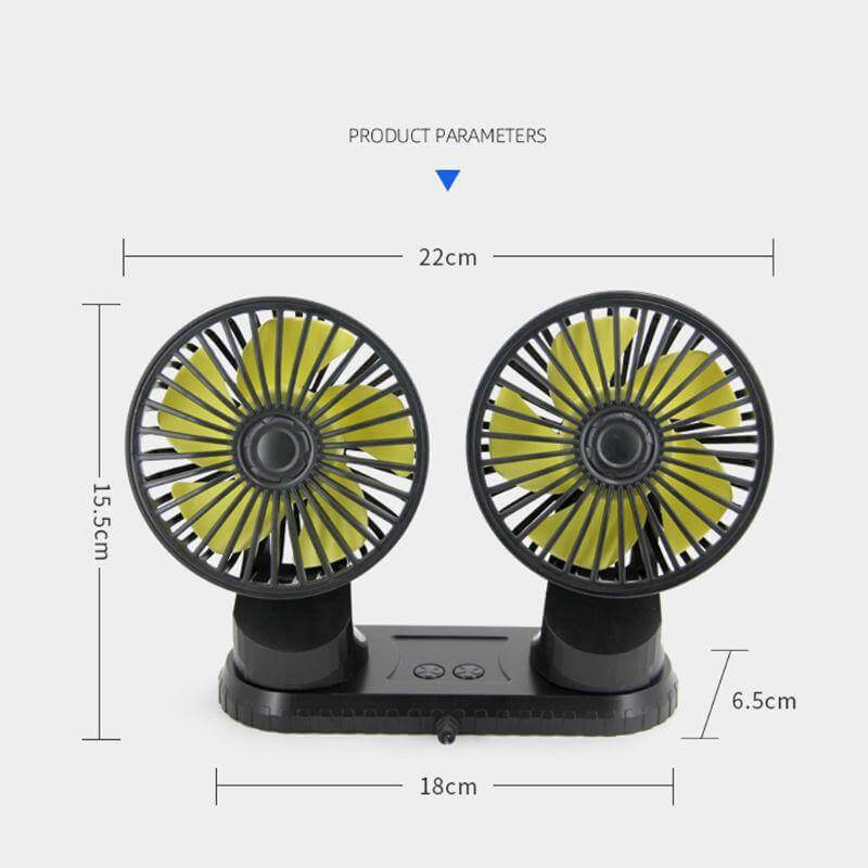 Universal Adjustable USB Dual Fan | Kalsten