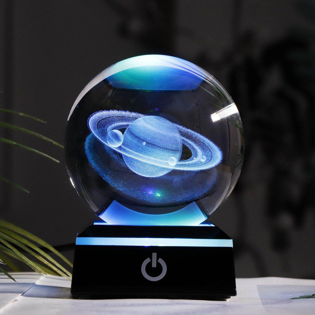 Crystal Globe Solar System Planet Lamp | Kalsten