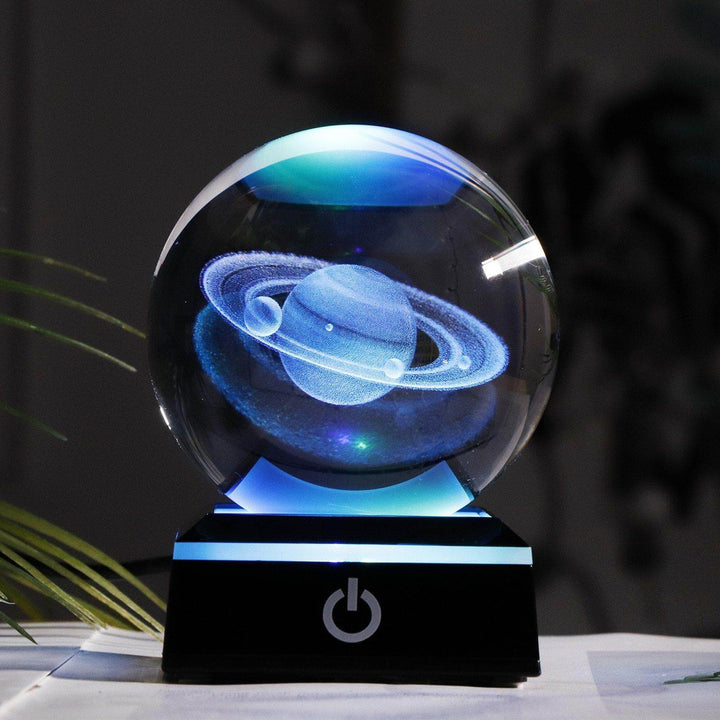 Crystal Globe Solar System Planet Lamp | Kalsten