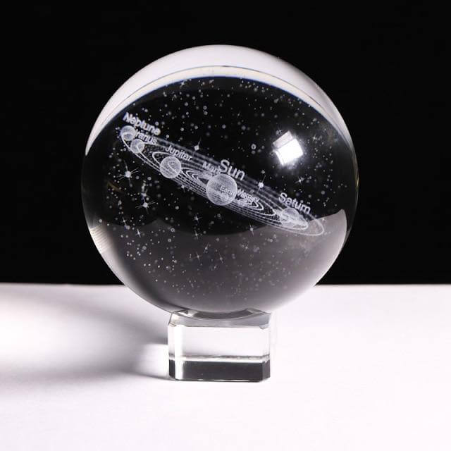 Crystal Globe Solar System Planet Lamp | Kalsten